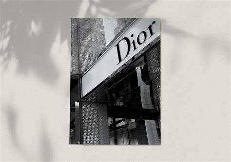 vintage dior posters|Dior black and white poster.